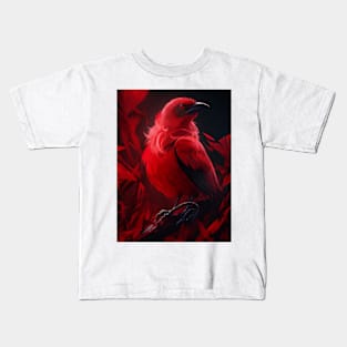 Beautiful Red bird Kids T-Shirt